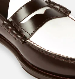 Homme G.H. BASS Mocassins<Mocassin Gh Bass Weejun Brown and White
