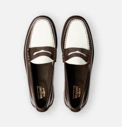 Homme G.H. BASS Mocassins<Mocassin Gh Bass Weejun Brown and White