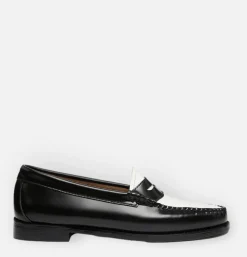 Homme G.H. BASS Mocassins<Mocassin Weejuns Black & White Leather
