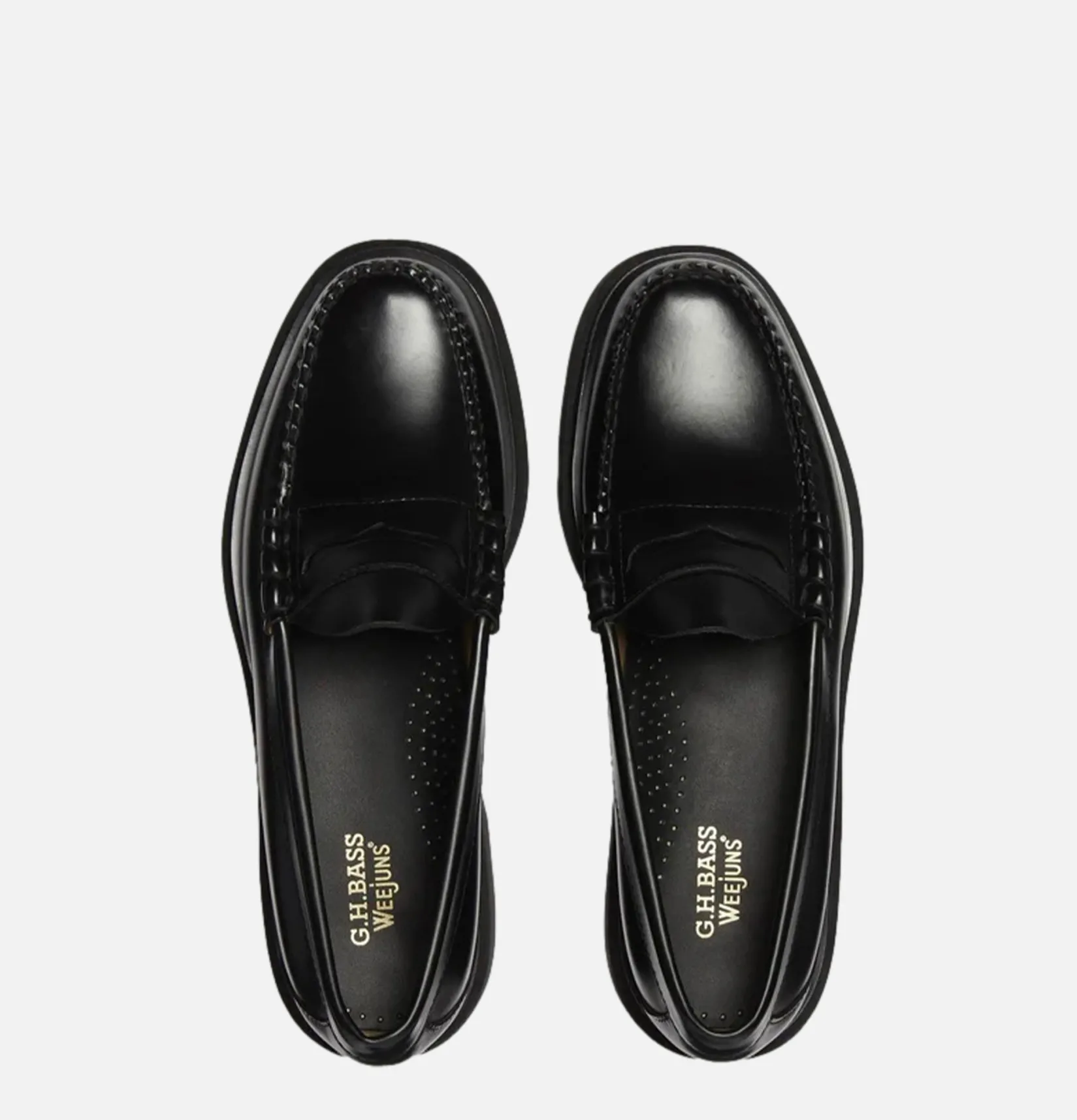 Homme G.H. BASS Mocassins<Moccassin Weejun Step Larson Black