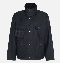 BARBOUR Blousons & Manteaux<Modified Dryfly Wax Jacket Noir