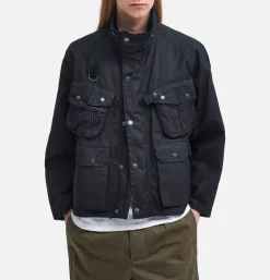 BARBOUR Blousons & Manteaux<Modified Dryfly Wax Jacket Noir