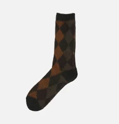 Homme ANONYMOUS ISM Chaussettes<Napping Jq Crew Socks Moss Brown