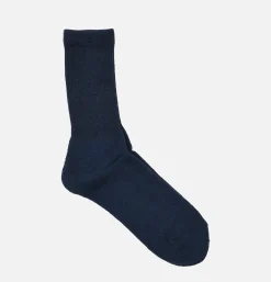 Homme ANONYMOUS ISM Chaussettes<Oc Pile Low Crew Navy