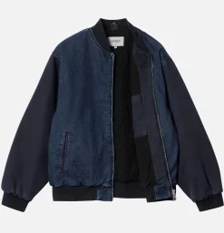 CARHARTT WIP Vestes<Paxon Bomber Navy Stone Washed