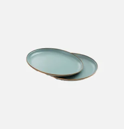 BAREBONES Outdoor<Petites Assiettes Email X 2 Mint