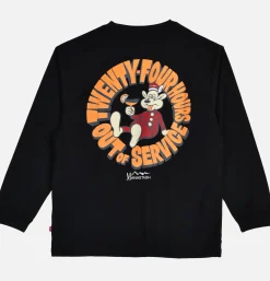 MANASTASH T-shirts<Poly Tee Ls 24hrs Black