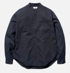 SNOW PEAK Chemises<Poplin Stand Collar Shirt Navy