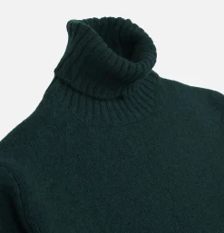 WILLIAM LOCKIE Pulls & Cardigans<Pull Col Rond Aryan Forest Green