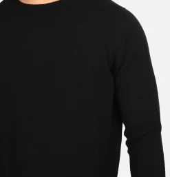 WILLIAM LOCKIE Pulls & Cardigans<Pull Col Rond Black