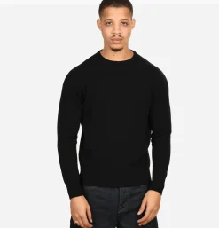 WILLIAM LOCKIE Pulls & Cardigans<Pull Col Rond Black