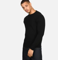 WILLIAM LOCKIE Pulls & Cardigans<Pull Col Rond Black