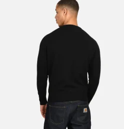WILLIAM LOCKIE Pulls & Cardigans<Pull Col Rond Black