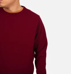 WILLIAM LOCKIE Pulls & Cardigans<Pull Col Rond Bordeaux