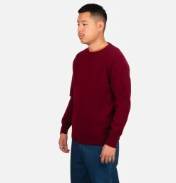 WILLIAM LOCKIE Pulls & Cardigans<Pull Col Rond Bordeaux