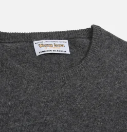 WILLIAM LOCKIE Pulls & Cardigans<Pull Col Rond Charcoal
