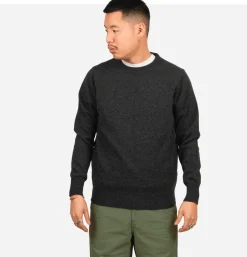 WILLIAM LOCKIE Pulls & Cardigans<Pull Col Rond Charcoal