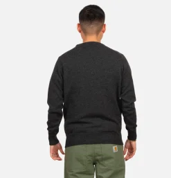 WILLIAM LOCKIE Pulls & Cardigans<Pull Col Rond Charcoal