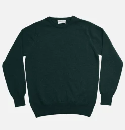 WILLIAM LOCKIE Pulls & Cardigans<Pull Col Rond Green Astra