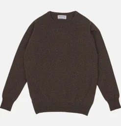 WILLIAM LOCKIE Pulls & Cardigans<Pull Col Rond Mocha