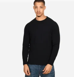 WILLIAM LOCKIE Pulls & Cardigans<Pull Col Rond Navy