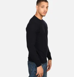 WILLIAM LOCKIE Pulls & Cardigans<Pull Col Rond Navy