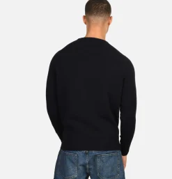 WILLIAM LOCKIE Pulls & Cardigans<Pull Col Rond Navy