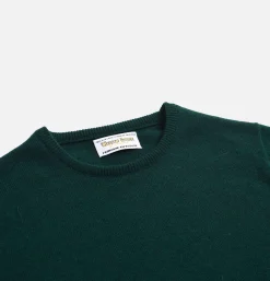 WILLIAM LOCKIE Pulls & Cardigans<Pull Col Rond Tartan Green