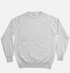 WILLIAM LOCKIE Pulls & Cardigans<Pull Col Rond Zinc