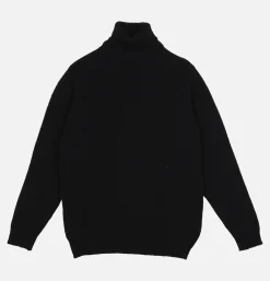 WILLIAM LOCKIE Pulls & Cardigans<Pull Col Roulé Aryan Black