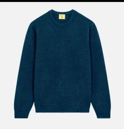 NITTO KNITWEAR Pulls & Cardigans<Pull Youri Col Rond Bleu Jean