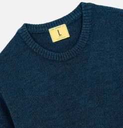 NITTO KNITWEAR Pulls & Cardigans<Pull Youri Col Rond Bleu Jean