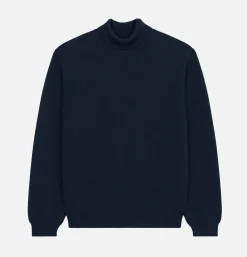 NITTO KNITWEAR Pulls & Cardigans<Pull Youri Col Roulé Navy