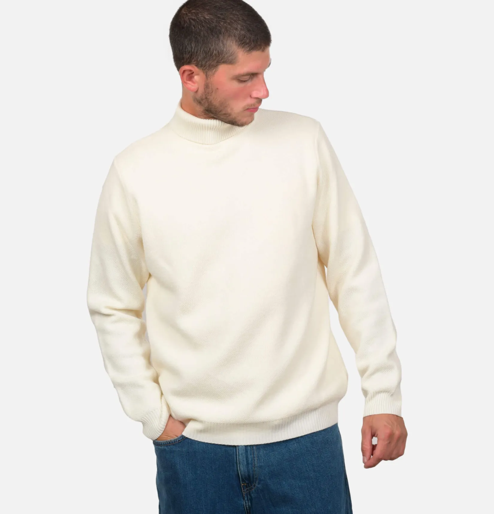 NITTO KNITWEAR Pulls & Cardigans<Pull Youri Col Roule Ecru