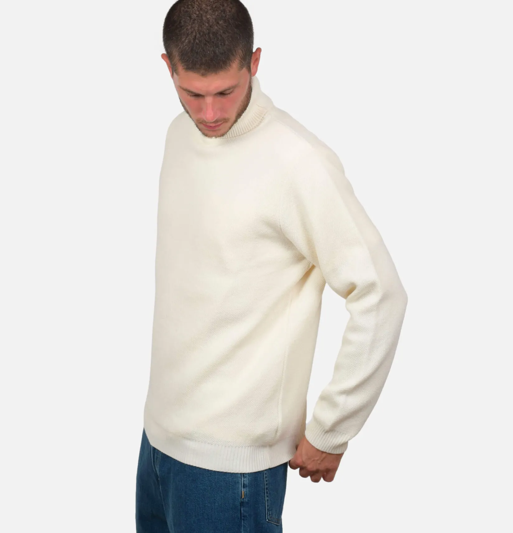 NITTO KNITWEAR Pulls & Cardigans<Pull Youri Col Roule Ecru