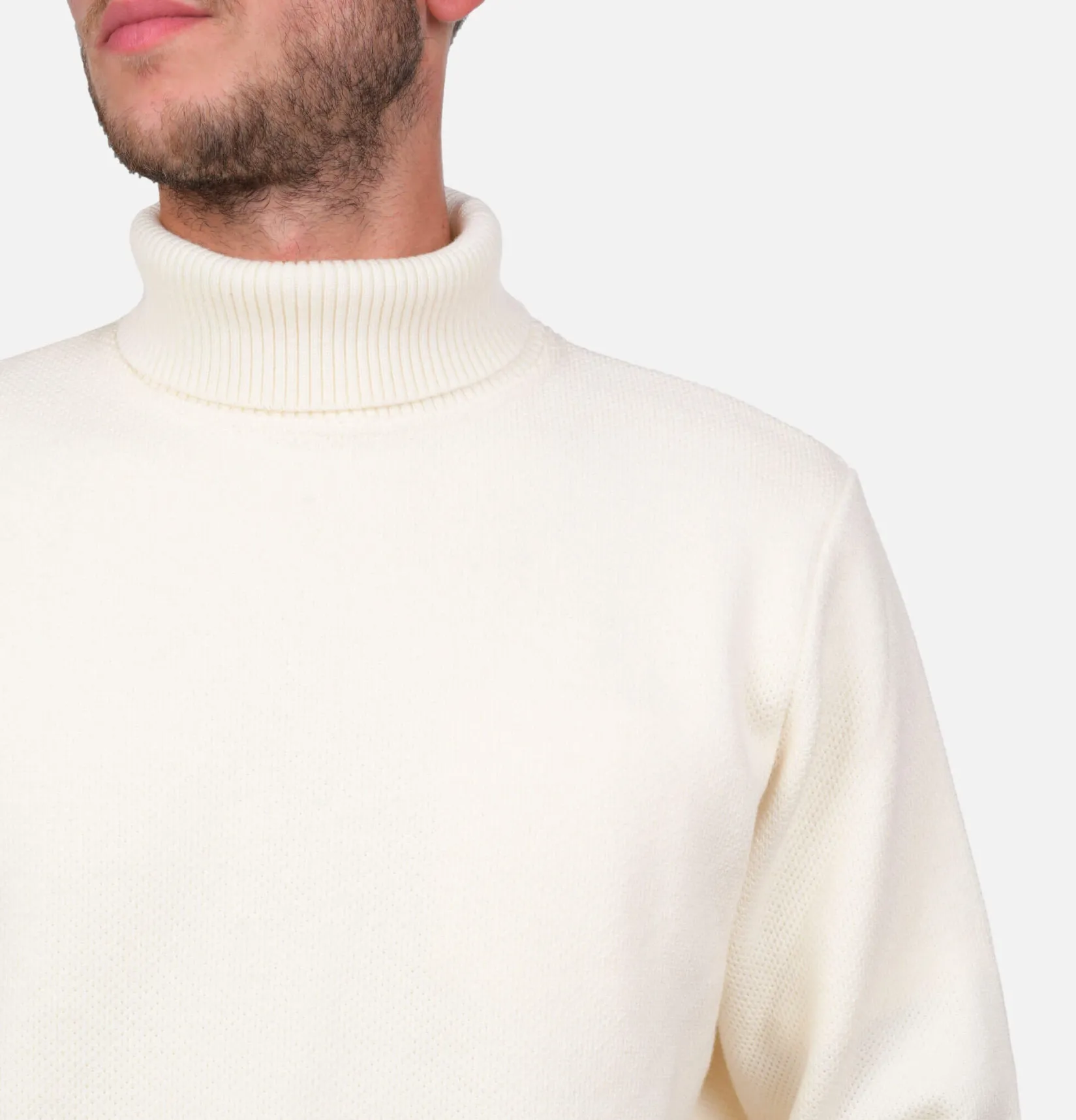 NITTO KNITWEAR Pulls & Cardigans<Pull Youri Col Roule Ecru