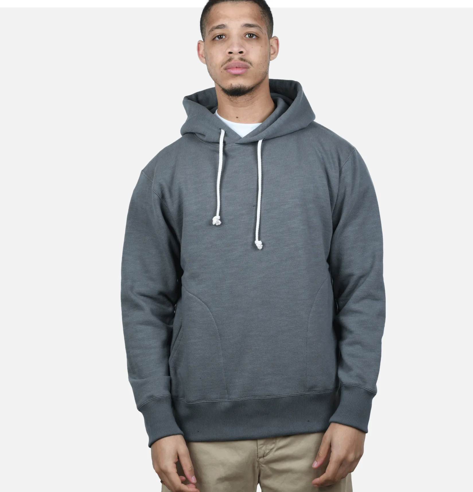 JACKMAN Sweats & Polaires<Pullover Hooded Sweatshirt Stone Grey