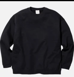 SNOW PEAK Sweats & Polaires<Recycled Cotton Crewneck Black