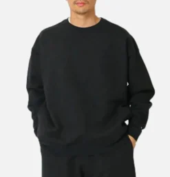 SNOW PEAK Sweats & Polaires<Recycled Cotton Crewneck Black