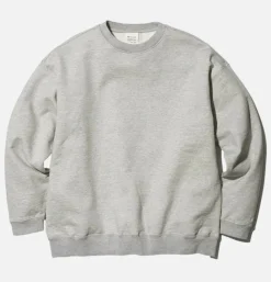 SNOW PEAK Sweats & Polaires<Recycled Cotton Sweat Crewneck Grey