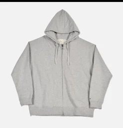 SNOW PEAK Sweats & Polaires<Recycled Cotton Zipup Hoodie Grey