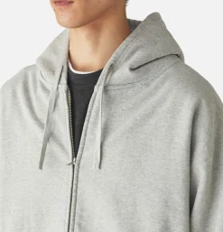 SNOW PEAK Sweats & Polaires<Recycled Cotton Zipup Hoodie Grey