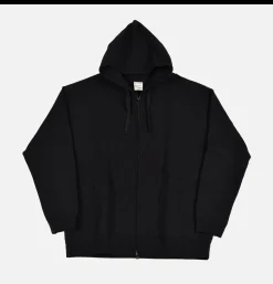 SNOW PEAK Sweats & Polaires<Recycled Cotton Zipup Hoodie Black