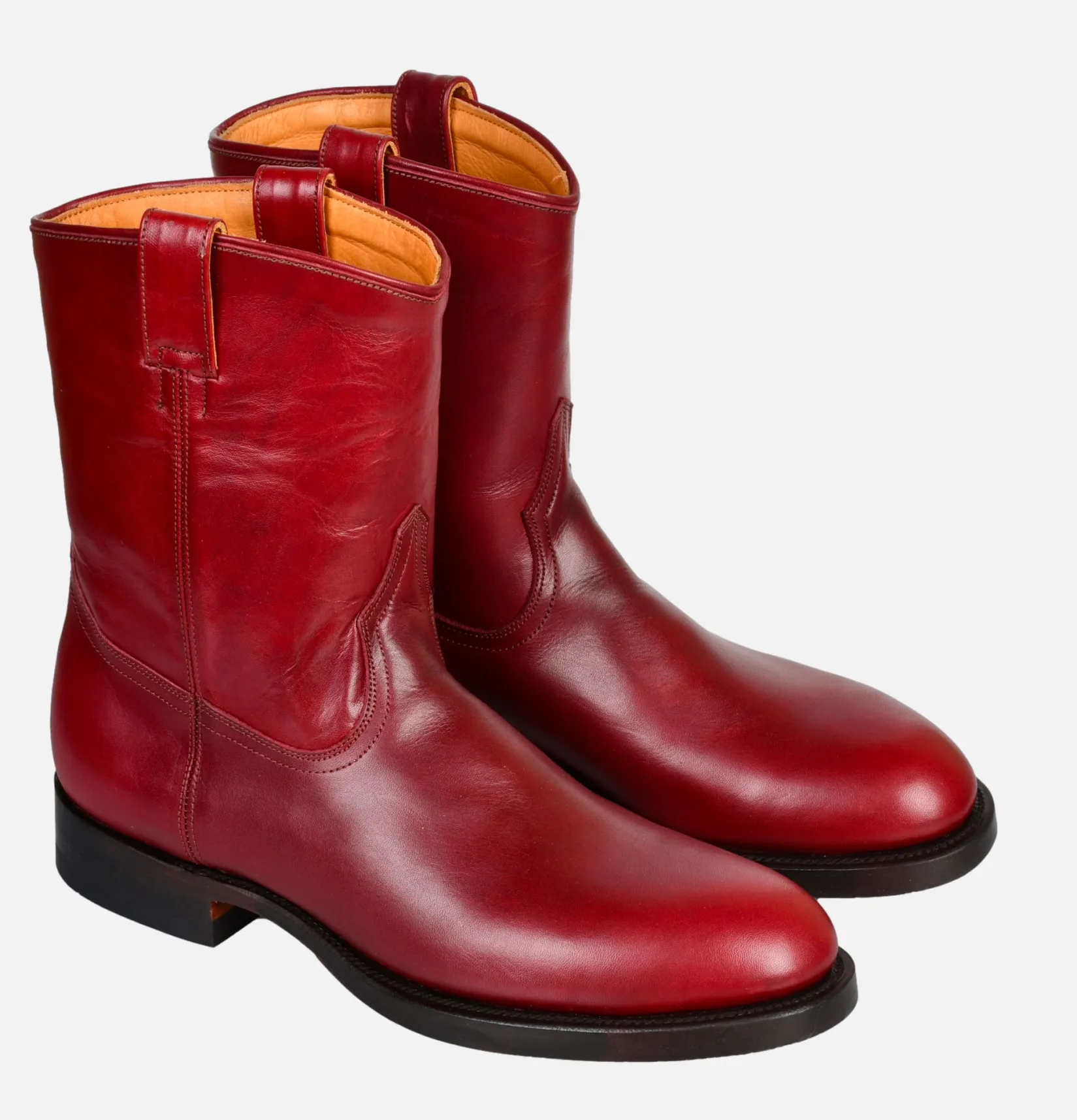 Homme UNMARKED Bottes<Roper Boots Pull Up Cherry