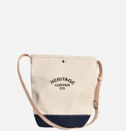 HERITAGE LEATHER COMPANY Sacs Bandoulière<Sac Bandoulière Canvas Bucket Navy