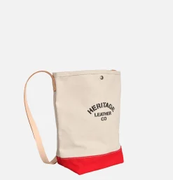 HERITAGE LEATHER COMPANY Sacs Bandoulière<Sac Bandoulière Canvas Bucket Rouge