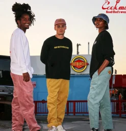 COOKMAN Work Pants<Semiwide Corduroy Fat Blue