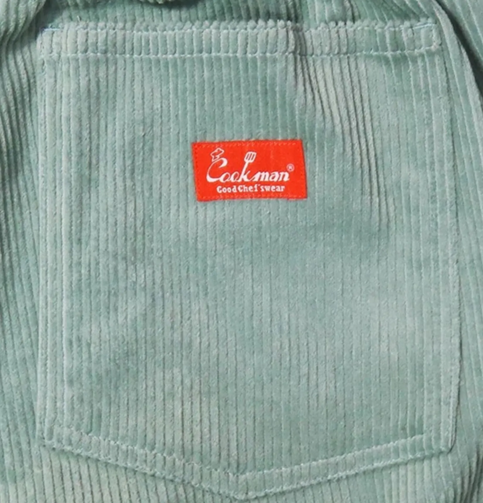 COOKMAN Work Pants<Semiwide Corduroy Fat Blue