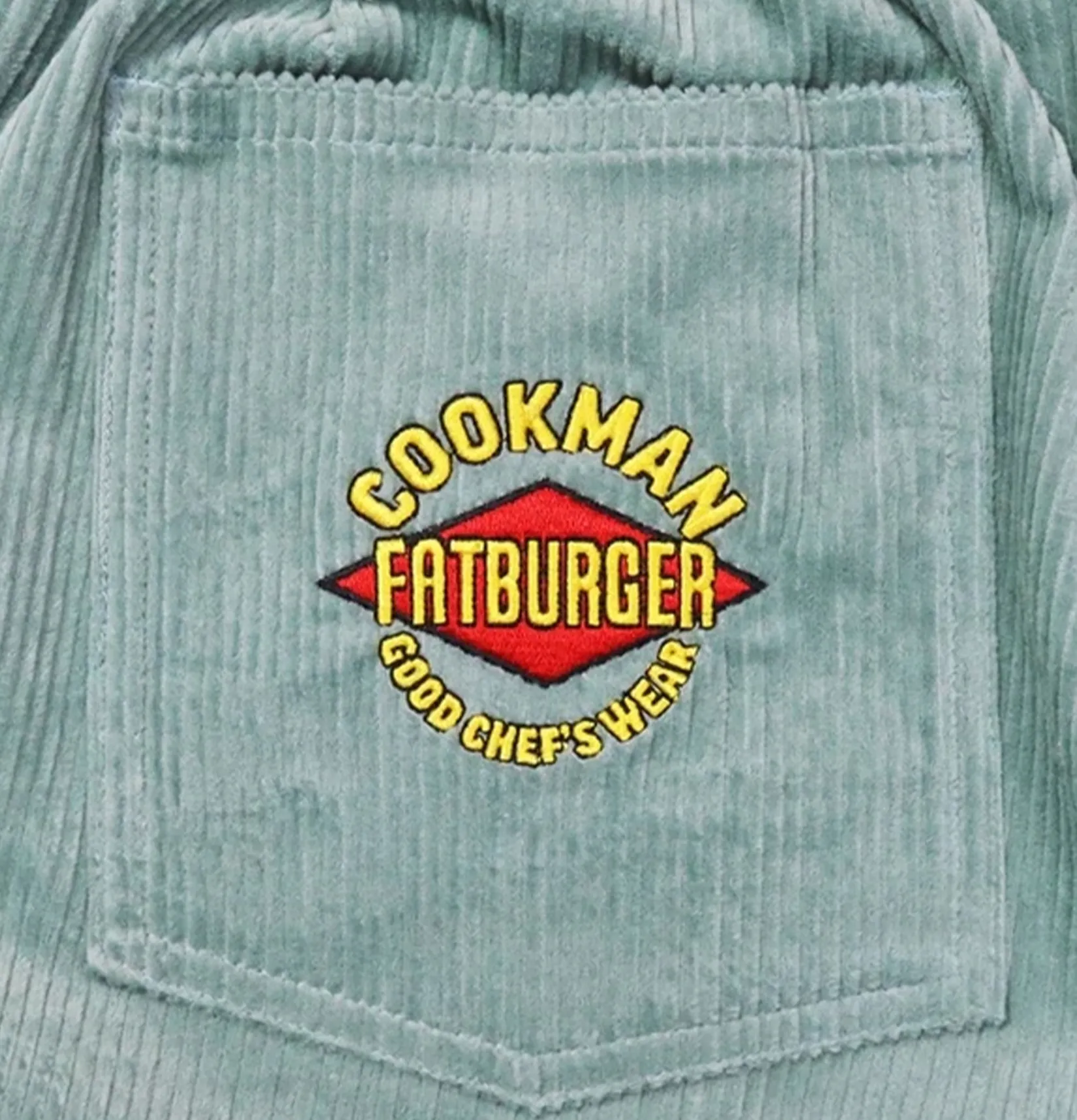 COOKMAN Work Pants<Semiwide Corduroy Fat Blue