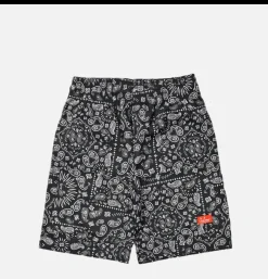 COOKMAN Shorts<Short Front Pocket Paisley Noir